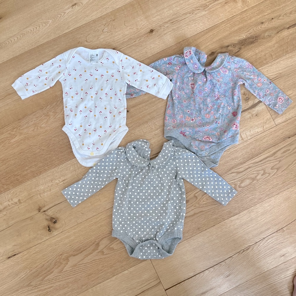 Gap & Uniqlo onesie bundle 6-12 months
